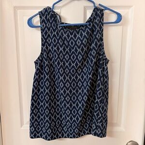 Banana Republic Blue Geometric Tank Top